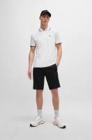 Polo de Algodón Corto BOSS Moda para Hombres en Negro - details 11