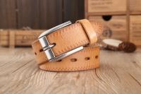 Cinturones de diseñador para hombre, piel de vaca auténtica de alta calidad, color marrón, de lujo,talla grande, 100% grano real - details 20