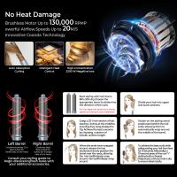 Secador de pelo 5 en 1, cepillo de alta velocidad sin escobillas, secador de pelo iónico negativo, cepillo para calentar el cabello, peine de estilismo de aire caliente, rizador de pelo automático - details 1