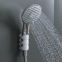 Soporte de silicona con ventosa para cabezal de ducha, estante de almacenamiento reutilizable sin perforaciones, accesorios de Baño - details 0