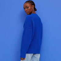 Suéter Casual de Mujer para Otoño e Invierno, Cuello en V, Elegante, Holgado, de Punto. - details 7