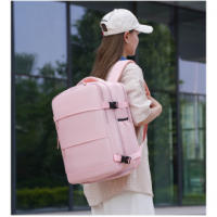 Mochila de viaje impermeable para armario de avión con compartimento para zapatos transpirable y espacioso - details 11