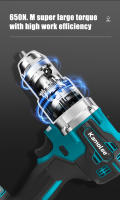 Taladro de Impacto Inalámbrico sin Escobillas Kamolee 13mm/10mm Herramienta Eléctrica para Makita Batería de 18V para Trabajos de Bricolaje en Casa - details 3