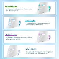 Foreverlily Máscara Facial LED de 7 Colores Terapia de Fotones para Eliminar Arrugas y Acné - details 12