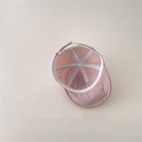 Gorra de béisbol coreana con letras para verano, gorro fino de secado rápido para niños, gorro con visera transpirable para exteriores, gorra con protección solar para bebés, niños y niñas - details 6