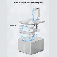 6 filtros de carbón activado para fuente de agua para gatos WFP6 filtros de repuesto para bebedero automático para mascotas - details 1