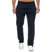 Pantalones casuales de moda para hombre de otoño e invierno, pantalones deportivos casuales de terciopelo cepillado de color sólido. - details 4