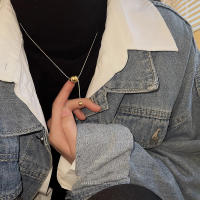 Collar de Acero de Titanio con Bolas Metálicas Diseño Exclusivo Trendy para Mujer - details 7
