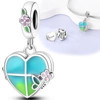 Abalorio colgante de Plata de Ley 925, Pulsera Original para la fabricación de joyas, regalo del Día de San Valentín - details 2