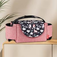 Bolsa organizadora multifuncional para cochecito, bolsa de mamá de gran capacidad, bolsa colgante para cochecito, portabotellas, bolsa de pañales, bolsa de almacenamiento para cochecito - details 8