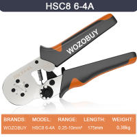 Alicates de Terminal Tubular WOZOBUY Herramientas de Crimping Mini HSC8 de Precisión Alta 6-4 0.25-10mm² 23-7AWG 6-6 0.25-6mm² Para Carpintería y Mejoras del Hogar - details 7