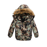 Abrigo con capucha de lana para bebés y niños pequeños, sudadera con capucha y cremallera completa, chaqueta acogedora para niños y niñas en camuflaje - details 1