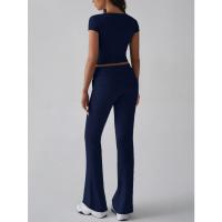 Conjunto Deportivo Casual para Mujer Primavera-Verano 2025 Camiseta de Manga Corta Pantalones Largos Conjunto de 2 Piezas - details 19