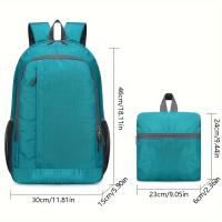Bolso de Hombro Ligero y Plegable de Gran Capacidad para Exteriores, Adecuado para Deportes al Aire Libre, Viajes, Montañismo y Desplazamientos Diarios - Tela de Nailon de Alta Densidad - details 1