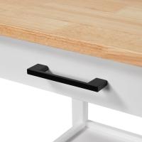 Cocina Carrito de Servicio con Ruedas Carro Auxiliar con Espacio de Almacenamiento Carro Cocina Comedor Hogar Negro - details 15