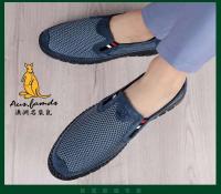 Sandalias deportivas informales ligeras de piel de cerdo para hombre con logo de canguro, correas antideslizantes, estilo de caminar de verano, tenis transpirables - details 9