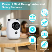 Cámaras de vigilancia wifi doméstico inalámbrico WIFI Internet remoto inteligente Visión nocturna interior 360 grados alarma vigilancia - details 1