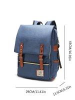 Mochila retro para ordenador portátil con puerto de carga USB, mochila de viaje impermeable para hombres y mujeres - details 21
