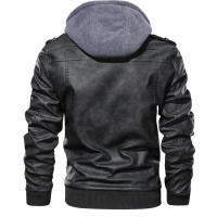 Chaqueta De Cuero Para Hombre KB Nueva Estilo Biker Moto Casual Otoño EU Tamaño SA722 Cierre De Cremallera Largo Regular - details 7