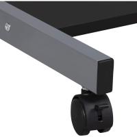 Mesa de Ordenador Mesa Escritorio PC con Cajón con 4 Ruedas para Hogar o Oficina 56x51x79cm Negro - details 8
