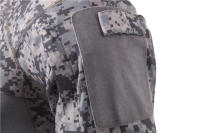 Camiseta de Hombre al Estilo Europeo con Bolsillo de Cuello Empalmado Camuflaje de Fitness para Exteriores Material Exterior de Poliéster - details 11