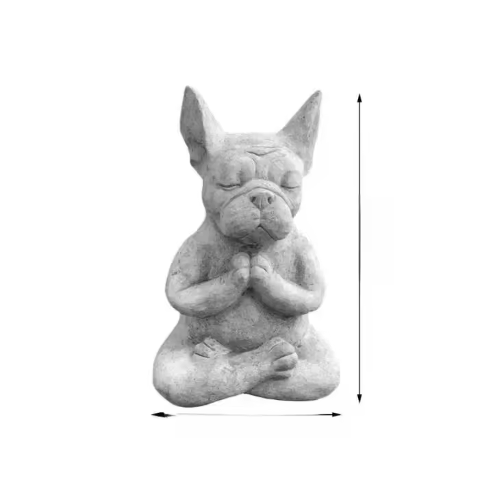 Estatua De Dragón Solar Para Jardín Decoración De Resina Meditativa Adorno De Hogar Y Jardín Tema Animal Arte De Figuras De Dragón - 1