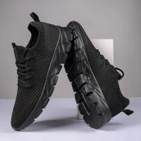zapatos informales Unisex a la moda, calzado ultraligero de talla grande, zapatillas cómodas antideslizantes para exteriores, zapatos de malla transpirable para hombres - details 5
