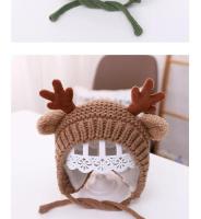 Gorro de Bebé de Ciervo Elk con Cuernos Cálido Gorro de Peluche para Invierno Otoño - details 15