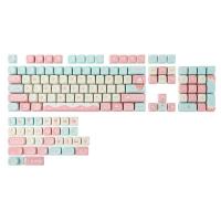 KiiBOOM Ice Cream Dream 132 teclas perfil MOA PBT juego de teclas para teclado de juegos nical - details 0