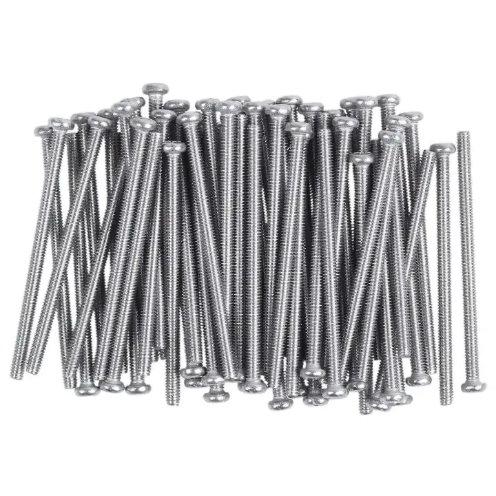 Tornillos de cabeza redonda Phillips de acero inoxidable 304 M2.5 x 40 mm, 60 unidades - 1