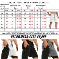 Pantalones cortos para correr para hombre, shorts 2 en 1 de secado rápido para gimnasio, entrenamiento, Fitness, trotar, Verano - details 0