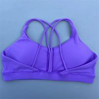 Sujetador deportivo suave de alta resistencia para mujer, Top deportivo ajustado, entrenamiento integral, gimnasio, ropa interior de Yoga ajustada con almohadilla para el pecho, Color sólido - details 11