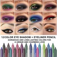 Juego de 14 Lápices Delineadores de Gel de Ojos, Sombras de Ojos Nacaradas, Resistentes al Agua, No se Manchan - details 2