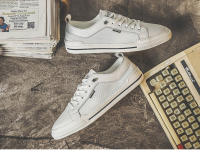 Zapatos de cuero con cabeza redonda, calzado informal de malla, bajo, diario, color blanco - details 16