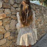 Elegante Vestido Mini de Manga Larga para Mujer Estampado de Otoño-Invierno - details 4