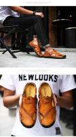 Sandalias de verano para hombre, zapatos informales de cuero genuino para hombre, sandalias de cuero para exteriores para hombre, zapatos de playa, zapatos romanos para hombre - details 17