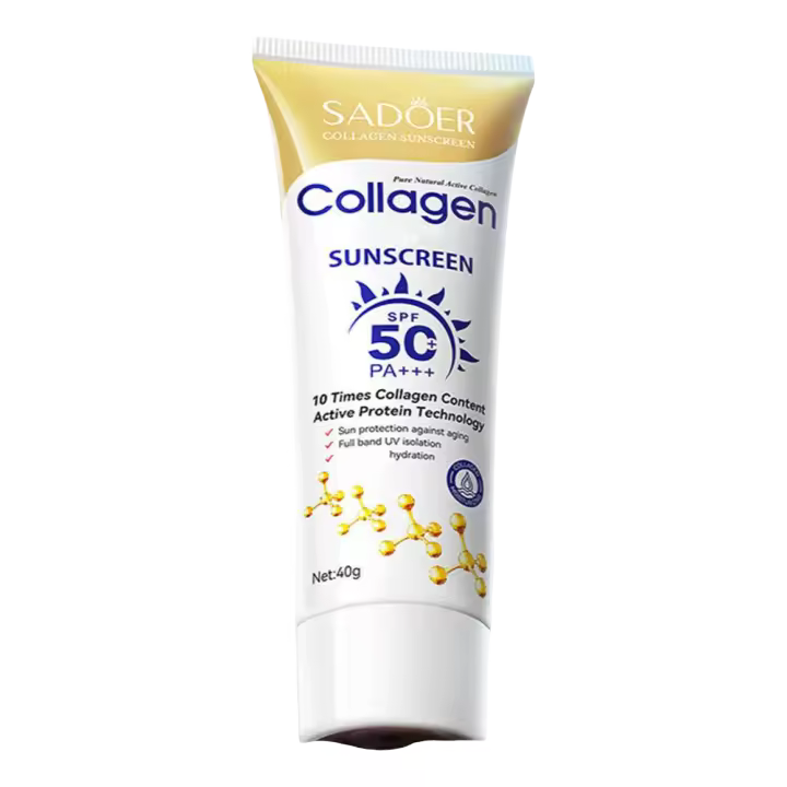 Crema Solar Refrescante Protección Colágeno para Cuerpo y Rostro FPS 50+ de Larga Duración - 1