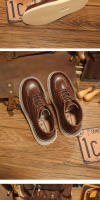 Botas de hombre de alta gama de cuero zapatos de hombre de piel de vaca de capa superior - details 12