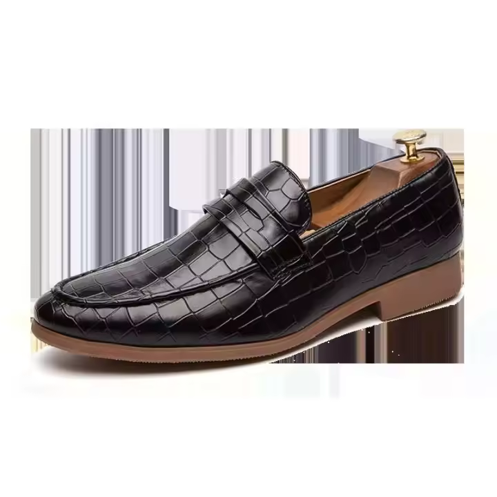 2021 mocasines italianos casual hombres zapatos y calzado de cuero formal clásico para hombres - 1