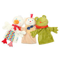Marionetas de dedos de mano de animales de dibujos animados para niños, juguetes de aprendizaje de Educación Temprana, lindo muñeco de felpa para padres e hijos - details 0