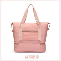 Bolsa deportiva para fitness Separación en seco y húmedo para mujer Ligero de gran capacidad Portátil Bolsa de viaje de corto recorrido Bolsa de equipaje independiente para jaula de zapatos - details 59