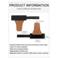 Guantes de Gimnasio de Cuero de Vaca Almohadillas Antideslizantes para Levantamiento de Cinturón de Peso Equipo de Fitness Portátil - details 7