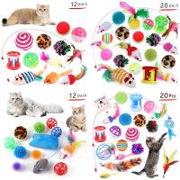 Juego de Juguetes para Mascotas Set de Combinación de 12/20 Piezas Campana de Ratón de Sisal - details 0