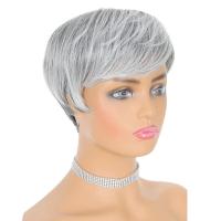 Pelucas sintéticas cortas de corte Pixie, peluca en capas de pelo Bob con parte lateral y flequillo esponjoso, extensión de cabello Natural para mujer, pelucas rectas para uso diario - details 5