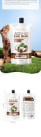 Mascarilla capilar potenciadora de aceite de coco Sadoer Acondicionador suave y suave - details 9