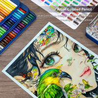 Juego de dibujo de 72 colores, lápices de colores al óleo, lápices de colores para colorear, regalo para estudiantes, suministros de arte profesional para artistas - details 3