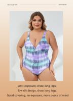 Traje de Baño de Talla Grande con Estampado Traje de Baño de Moda para Mujeres en Verano - details 2