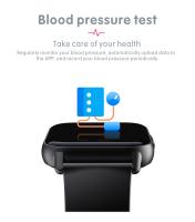 Reloj inteligente con pantalla completamente táctil de 1,69 pulgadas, oxígeno, presión arterial, prueba de frecuencia cardíaca, recordatorio de llamadas entrantes, IP67 - details 8