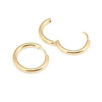 Aretes de Cuerda de Metal Dorado de 18K Diseño Redondo Rectangular de Alta Calidad - details 40