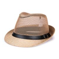 Sombrero de sol transpirable de lino para hombre, sombrero pequeño para exteriores, cinturón de cuero, gorra de fieltro, sombrero de vaquero occidental - details 1